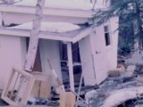 Dommages dus au séisme du Vendredi saint, Alaska en 1964.
