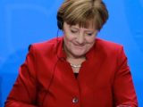 La chancelière Angela Merkel lors d'une réunion de la BCE en novembre 2020.