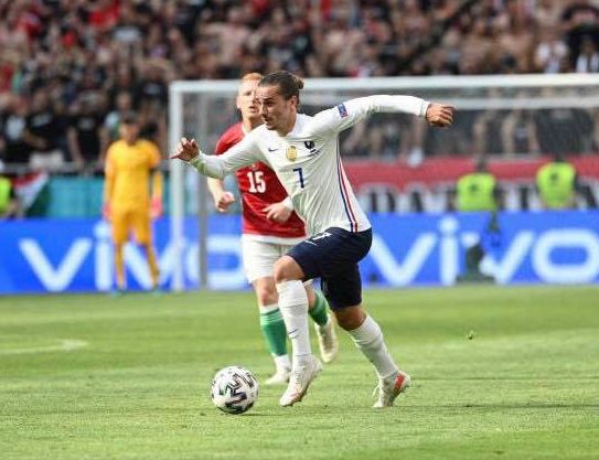 Antoine Griezmann lors du match contre la Hongrie à Budapest, le samedi 19 juin 2021.