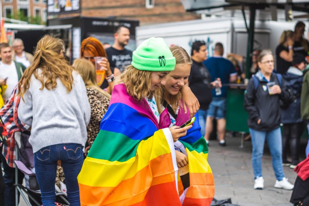 Une manifestation LGBT à Copenhague, au Danemark.