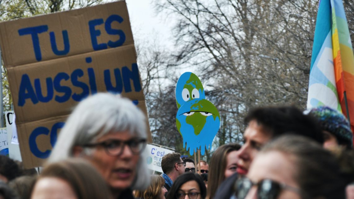 Une manifestation pour le climat à Lausanne (Suisse) en avril 2019.