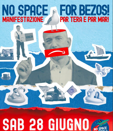 « Pas de place pour Bezos ! » : à Venise, une mobilisation se prépare contre les noces du milliardaire « Pas de place pour Bezos ! » : à Venise, une mobilisation se prépare contre les noces du milliardaire
