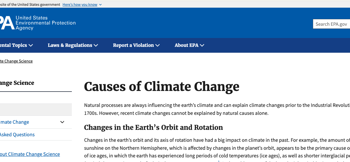 L’Amérique efface sa science du climat