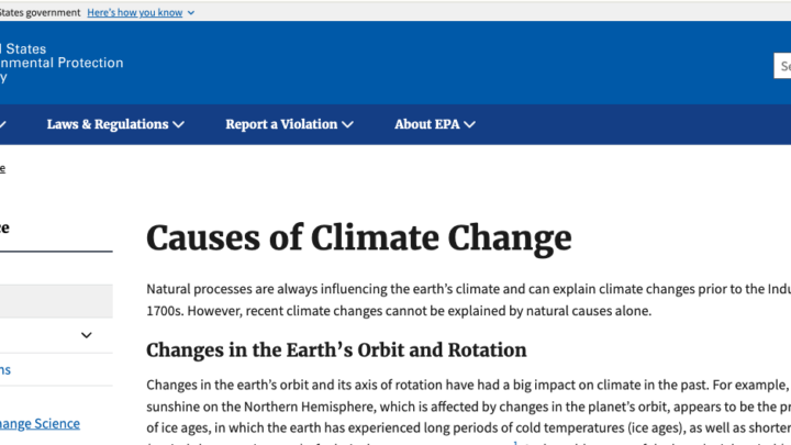 L’Amérique efface sa science du climat